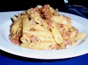 Mozzarella-Schinken-Nudeln - Rezept