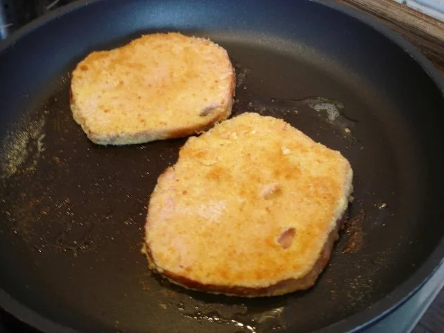 Gebackener Leberkäse mit grünen Bohnen und Möhren-Kartoffelpüree - Rezept - Bild Nr. 5