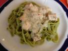 Grüne Bandnudeln mit Lachs - Rezept