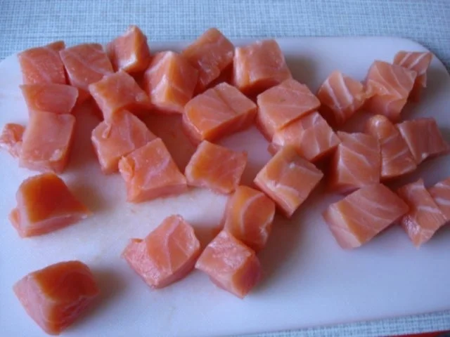 Rezept: Grüne Bandnudeln mit Lachs Bild Nr. 5 Grüne Bandnudeln mit Lachs - Rezept - Bild Nr. 5