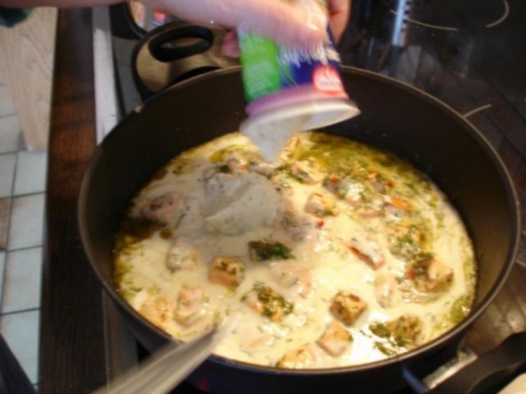 Grüne Bandnudeln mit Lachs - einfach - von MausVoh