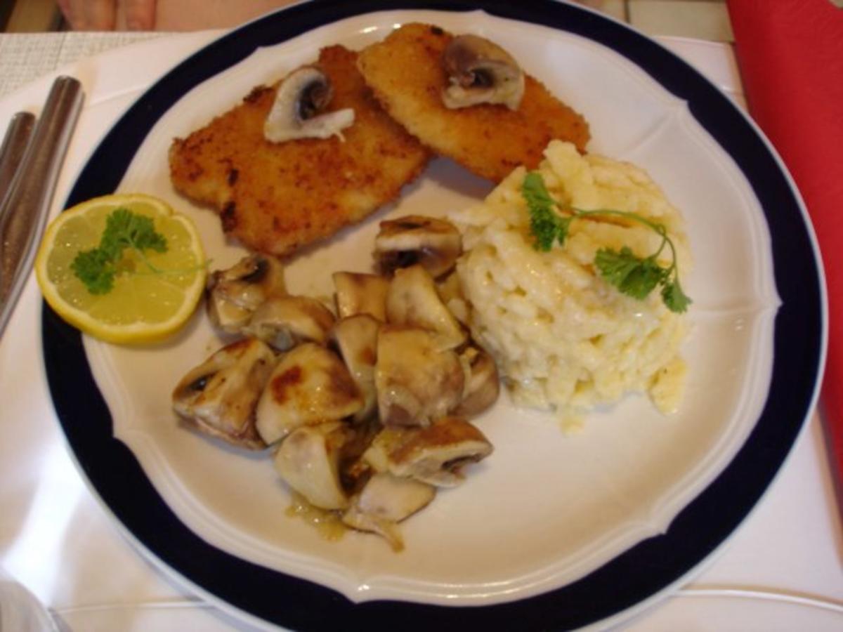 Hähnchenschnitzel mit Champignons und Eierspätzle - Rezept - Bild Nr. 7