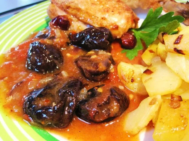 Rezept: Hühnchen mit beschwipstem Obst ... Bild Nr. 7 Hühnchen mit beschwipstem Obst ... - Rezept - Bild Nr. 7