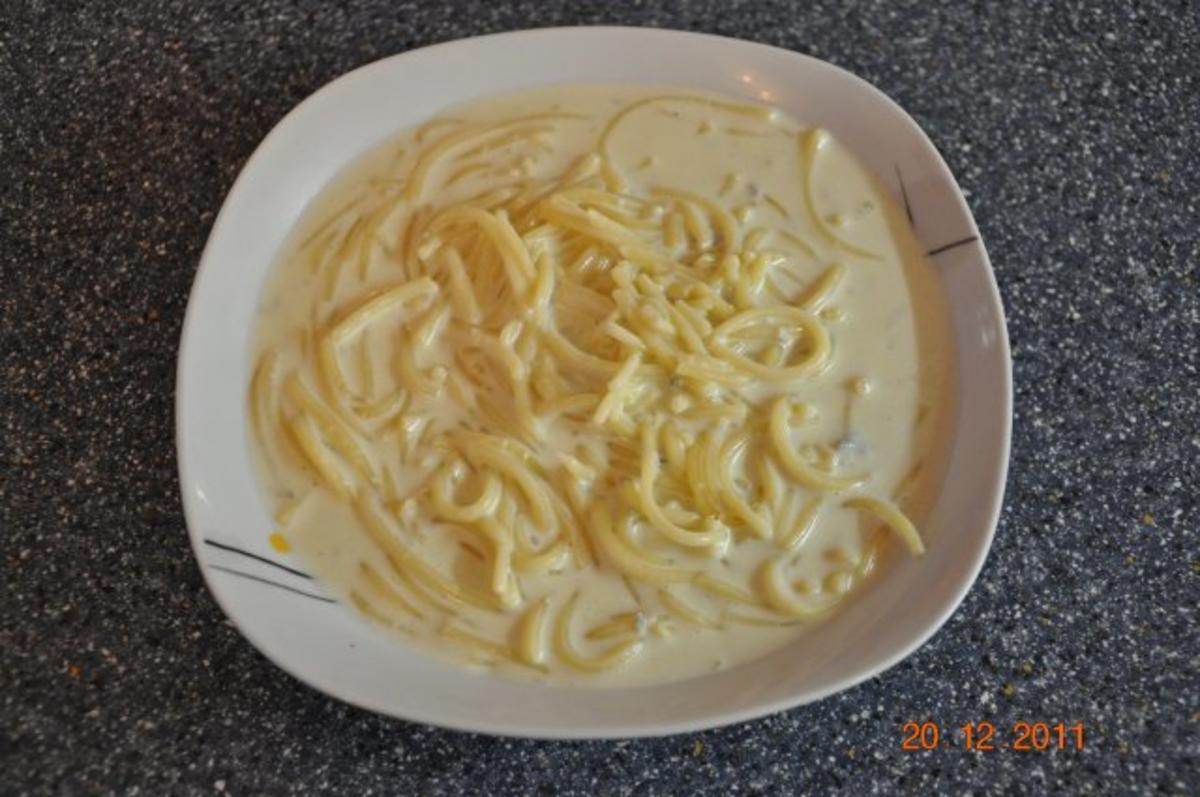 Spaghetti mit Gorgonzolasosse - Rezept