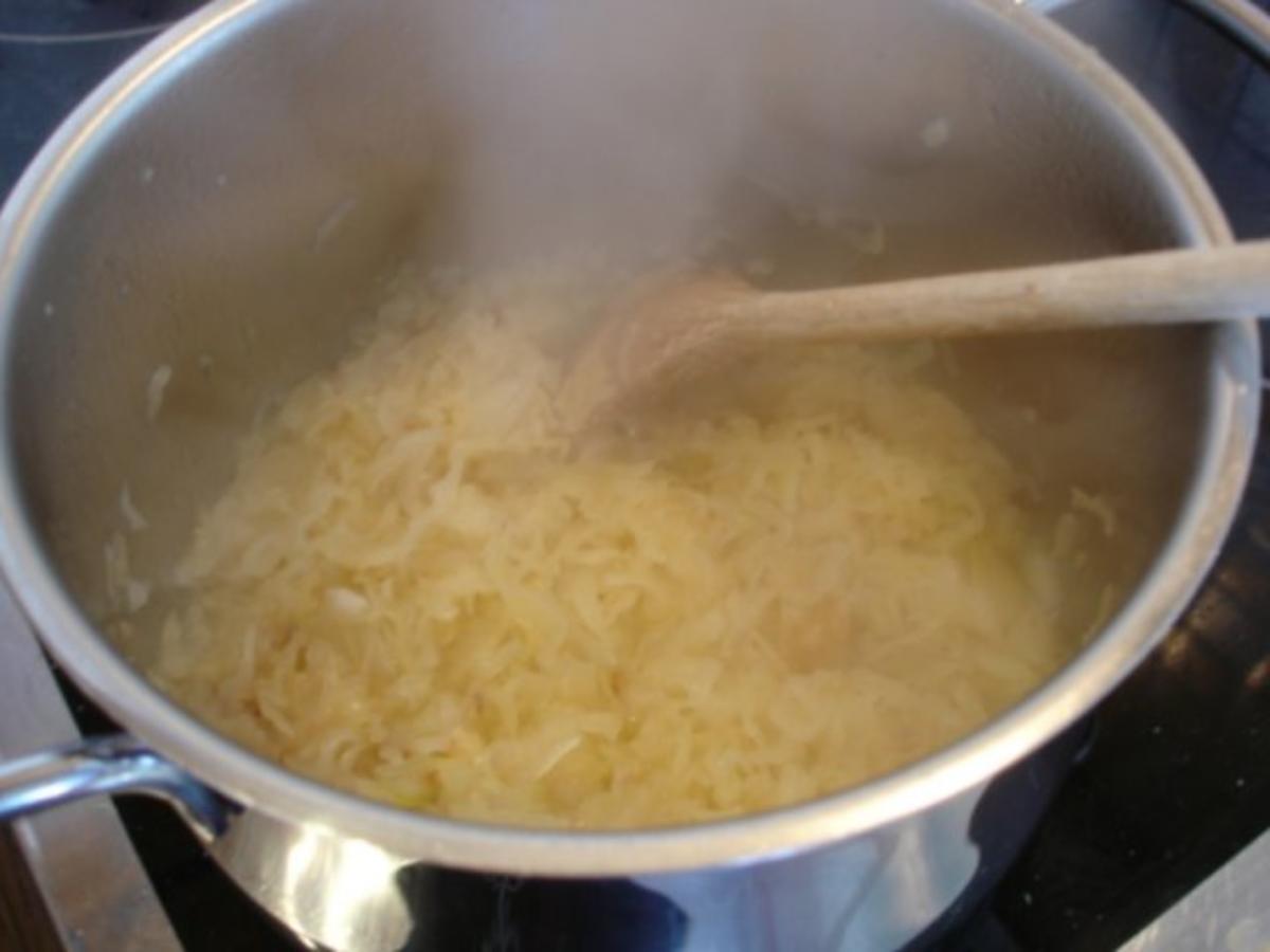 Kassler Kotelett mit Sauerkraut und Kartoffelpüree - Rezept - Bild Nr. 3