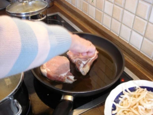 Kassler Kotelett mit Sauerkraut und Kartoffelpüree - Rezept - kochbar.de