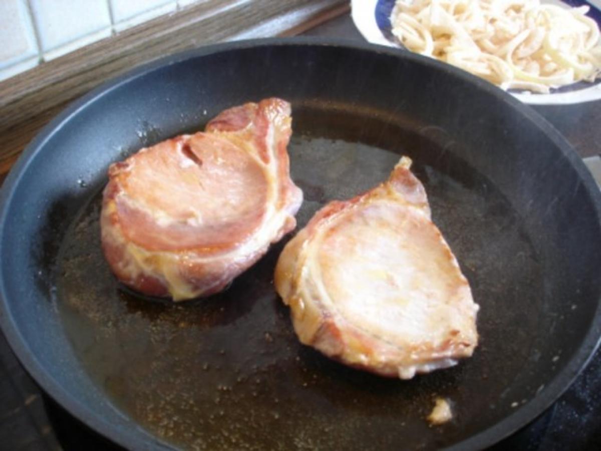 Kassler Kotelett mit Sauerkraut und Kartoffelpüree - einfach - von MausVoh