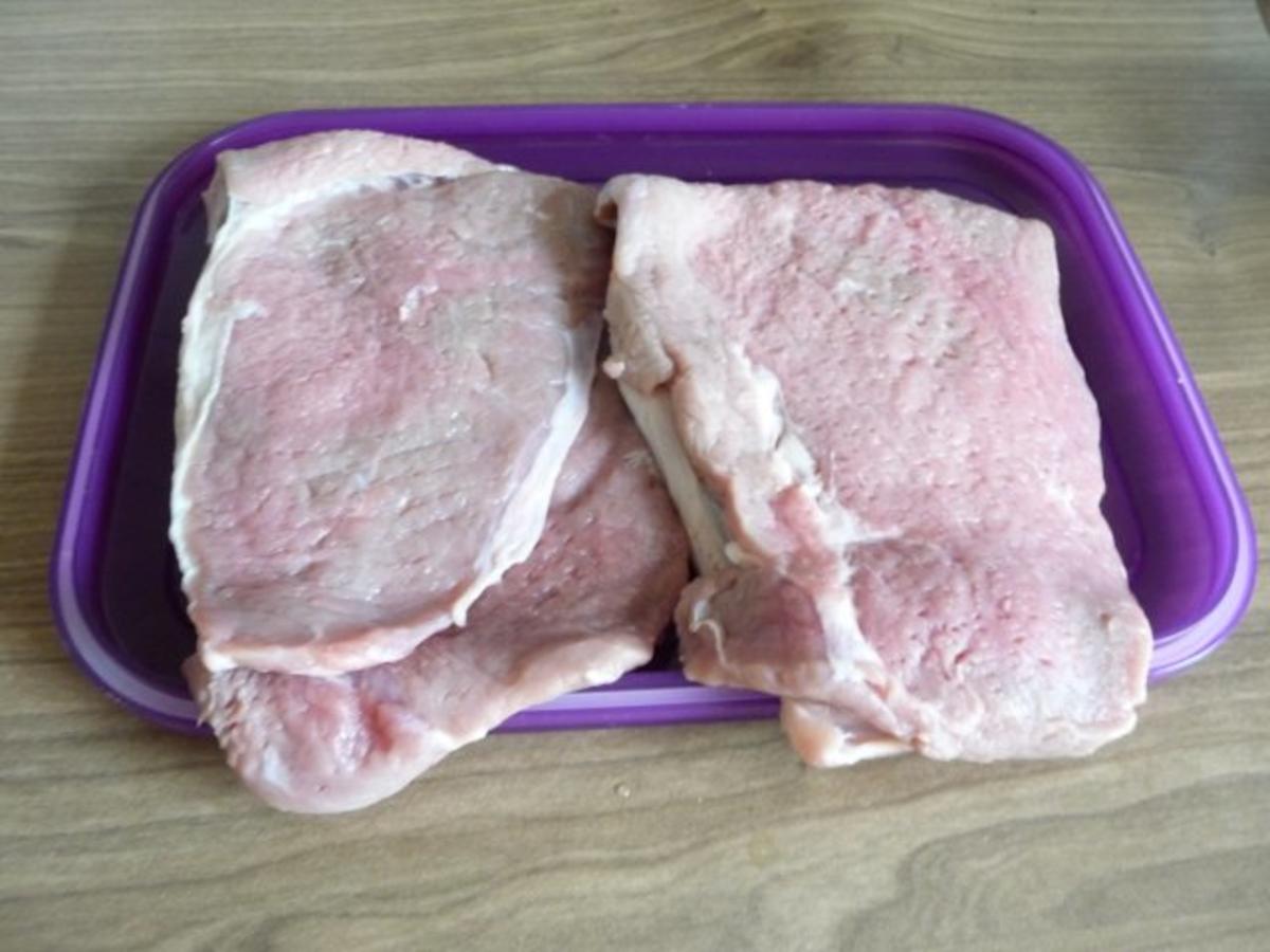 Kalbsfleisch : Kalbsschnitzel mit Maultaschen und grünem Salat - Rezept - Bild Nr. 3