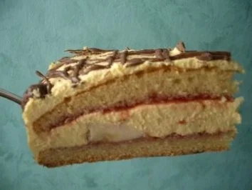 Beschwipste Bananentorte - Rezept