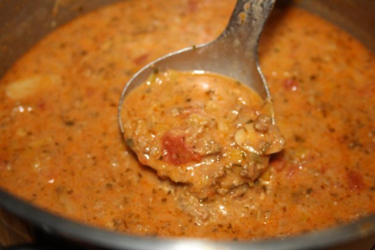 Partysuppe Mit Rinderhackfleisch Und Zwiebel Gewurfelt Rezept Mit Bild Kochbar De