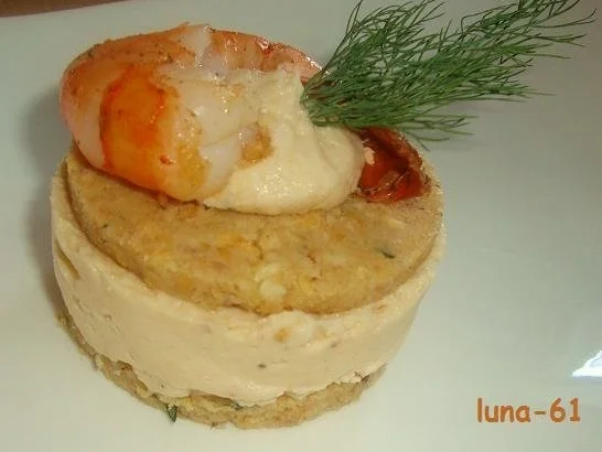 FETTINE DI GRISSINI AI GAMBERONI - Garnelenmousse-Schnitten - Rezept