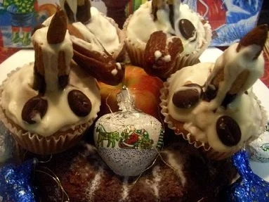 Cupcakes-Candle  - Weihnachts-Kerzen-Muffin - Rezept
