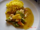 Mangohähnchen mit Curcuma Reis - Rezept
