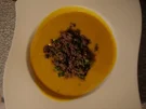 Kürbissuppe mit Hackfleisch - Rezept