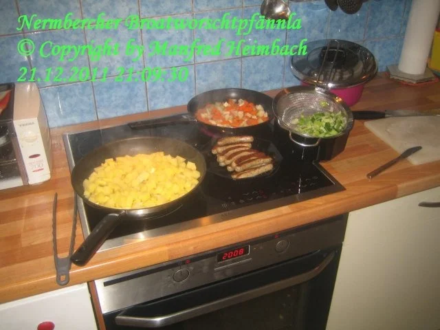 Rezept: Fleisch - Nermbercher Broadworschtpfännla Bild Nr. 3 Fleisch - Nermbercher Broadworschtpfännla - Rezept - Bild Nr. 3