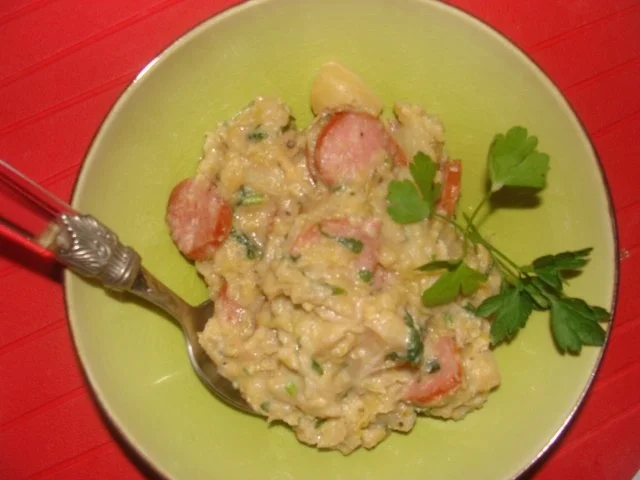 Eintopf : Wirsing- Kartoffeltopf mit Mettenden. - Rezept