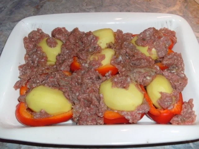 Gefüllte Paprika-Kartoffeln - Rezept - Bild Nr. 4