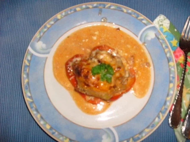 Gefüllte Paprika-Kartoffeln - Rezept