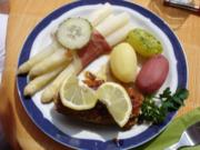 Cordon bleu mit Spargel und Paradieskartoffeln - Rezept