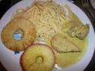 Schweine Lende mit Spätzle & Currysoße - Rezept