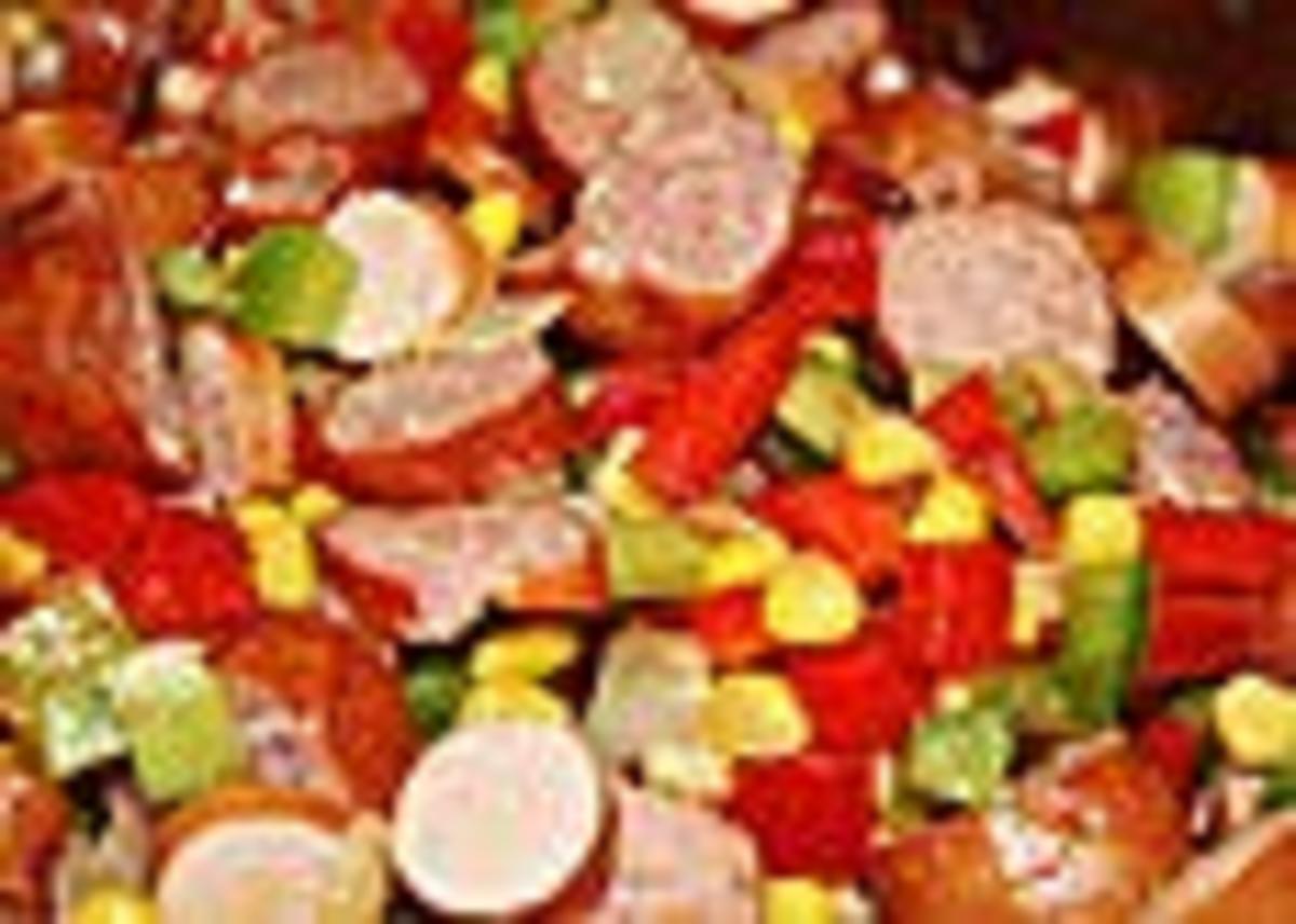 wurstpfanne mit Gemüse Inas Art - Rezept - kochbar.de