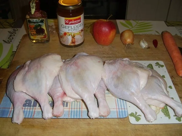 Rezept: Barbarie-Entenkeulen mit Calvadosäpfeln Bild Nr. 2 Barbarie-Entenkeulen mit Calvadosäpfeln - Rezept - Bild Nr. 2