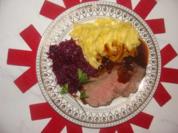 Fleisch : Rosa gebratenes, gespritztes Entrecote - Rezept