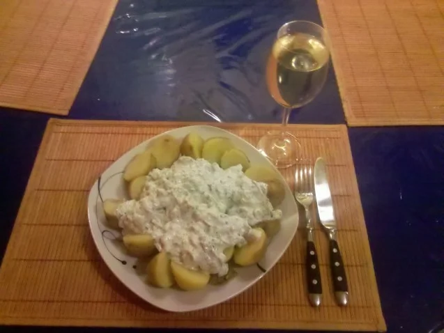 Kartoffeln: Pellkartoffeln mit Lauch-Kräuterquark - Rezept