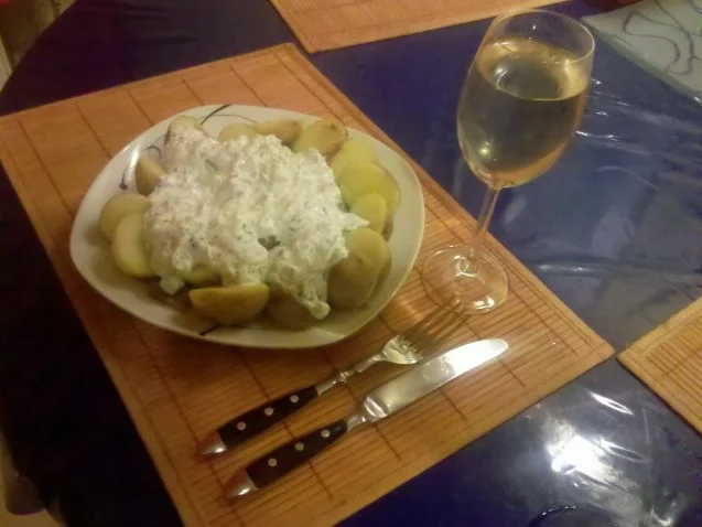 Kartoffeln: Pellkartoffeln mit Lauch-Kräuterquark - Rezept - Bild Nr. 6