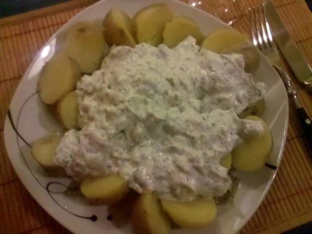 Kartoffeln: Pellkartoffeln mit Lauch-Kräuterquark - Rezept - Bild Nr. 8