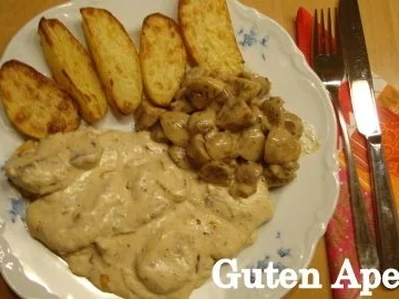 Schweine Medallions in Käsesoße - Rezept