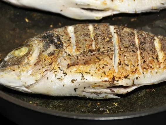 Dorade auf Ofengemüse mit Zitronenaioli - Rezept - Bild Nr. 4