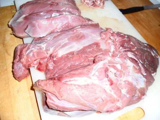 Rezept: Wildschweinkeule gegart bei Niedrigtemperatur Bild Nr. 4 Wildschweinkeule gegart bei Niedrigtemperatur - Rezept - Bild Nr. 4