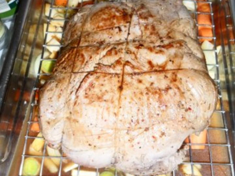 Wildschweinkeule gegart bei Niedrigtemperatur - von sylvia57