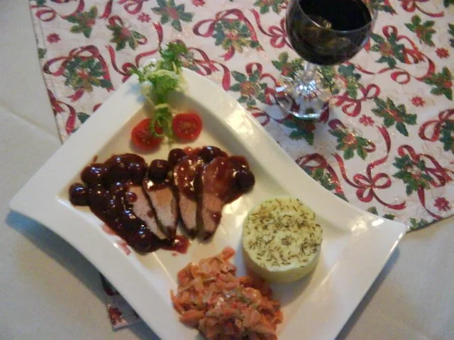 Rezept: magret de canard mit Thymian Purée Bild Nr. 2 magret de canard mit Thymian Purée - Rezept - Bild Nr. 2