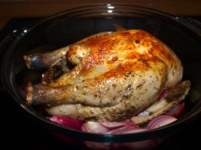 Rezept: Brathähnchen mit Rosmarin & Zitrone (Pollo asado al romero y limon) Bild Nr. 2 Brathähnchen mit Rosmarin & Zitrone (Pollo asado al romero y limon) - Rezept - Bild Nr. 2