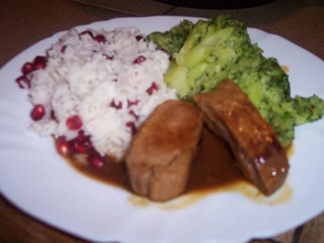 Honigente mit Granatapfelreis - Rezept