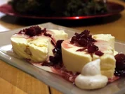 Kardamom-Zimt-Parfait mit Maronensauce und Cranberries - Rezept