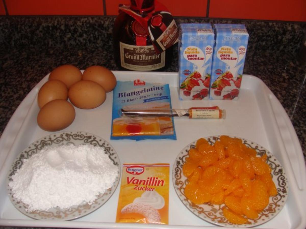 Nachtisch : Mandarinencreme auf Mangospiegel - Rezept - Bild Nr. 2