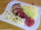 Gänsebrust mit Granatapfelsoße - Rezept
