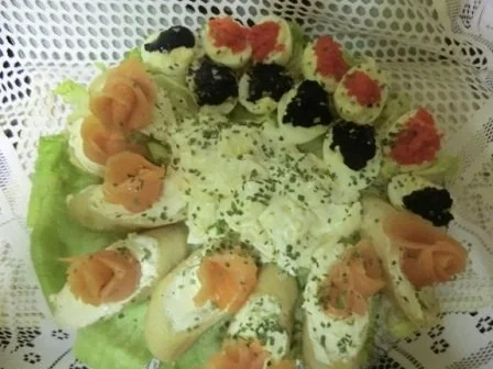 Rezept: Eine schnelle Platte für Zwei, z.B zu HL ABEND Eine schnelle Platte für Zwei, z.B zu HL ABEND - Rezept