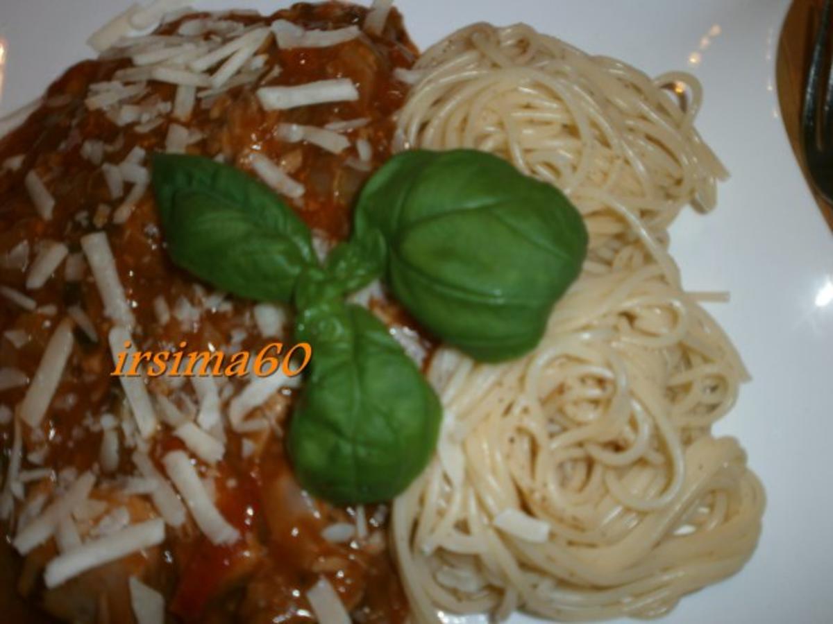 Spaghetti mit  Notfall Soße - Rezept - Bild Nr. 2