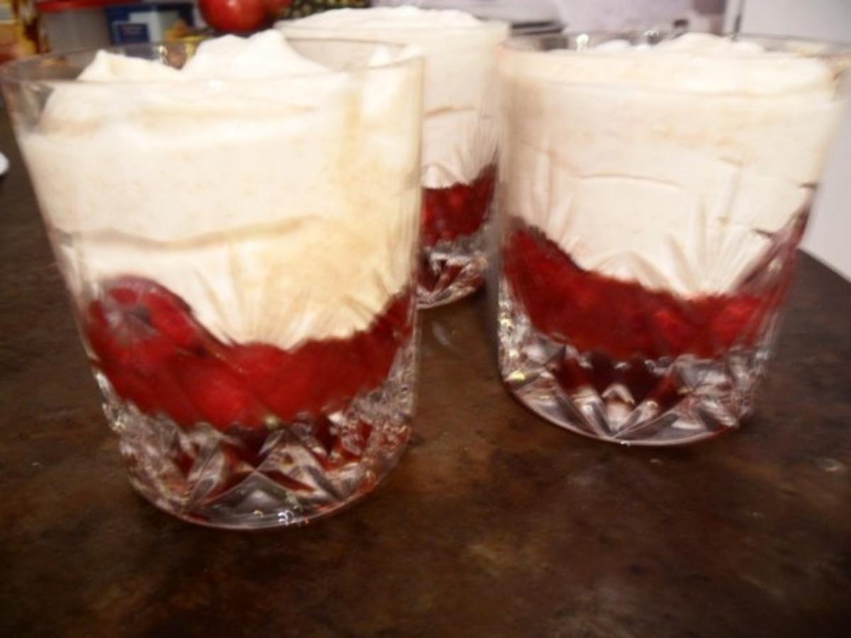 Bilder für Weißer Mohn-Himbeer-Mousse - Rezept