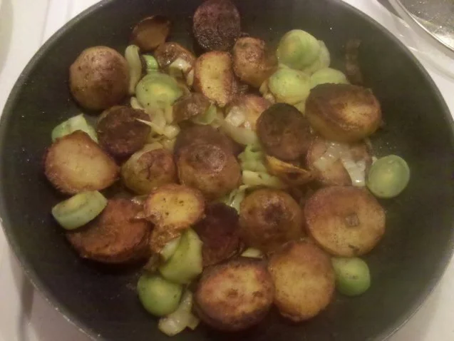 Kartoffeln: Bratkartoffeln mit Lauch und Ei - Rezept - Bild Nr. 5