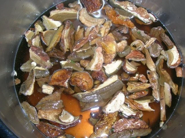 Steinpilz-Cappuccino-Süppchen mit Parmesan-Petersilien-Chip - Rezept - Bild Nr. 2