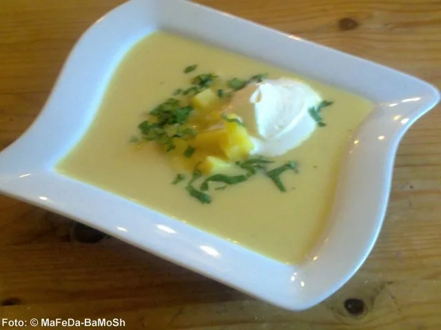 Kartoffel-Knoblauch-Creme-Suppe - Rezept