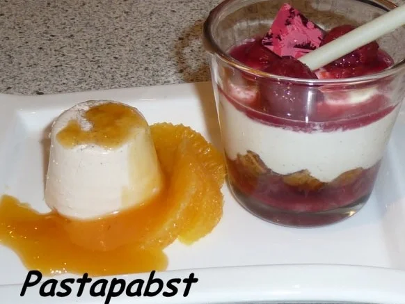 Lebkuchen Panna Cotta mit scharfer Orangensauce - Rezept - Bild Nr. 2