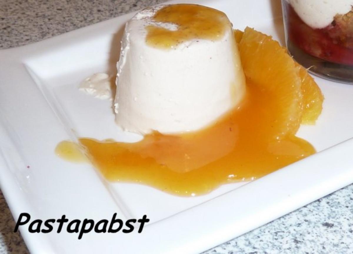 Lebkuchen Panna Cotta mit scharfer Orangensauce - Rezept - Bild Nr. 3