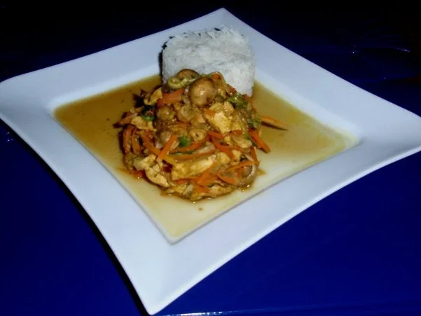 Rezept: Hähnchenbruststreifen mit Basmatireis Bild Nr. 14 Hähnchenbruststreifen mit Basmatireis - Rezept - Bild Nr. 14