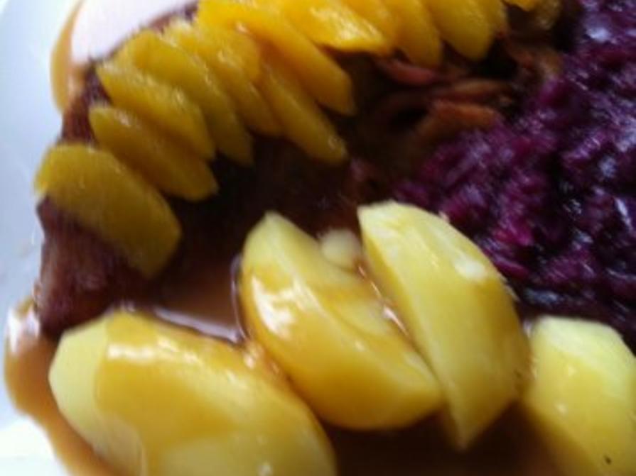 Knusper Ente mit Orangen Soße jetzt a la Sascha - einfach - 70 kcal/100g